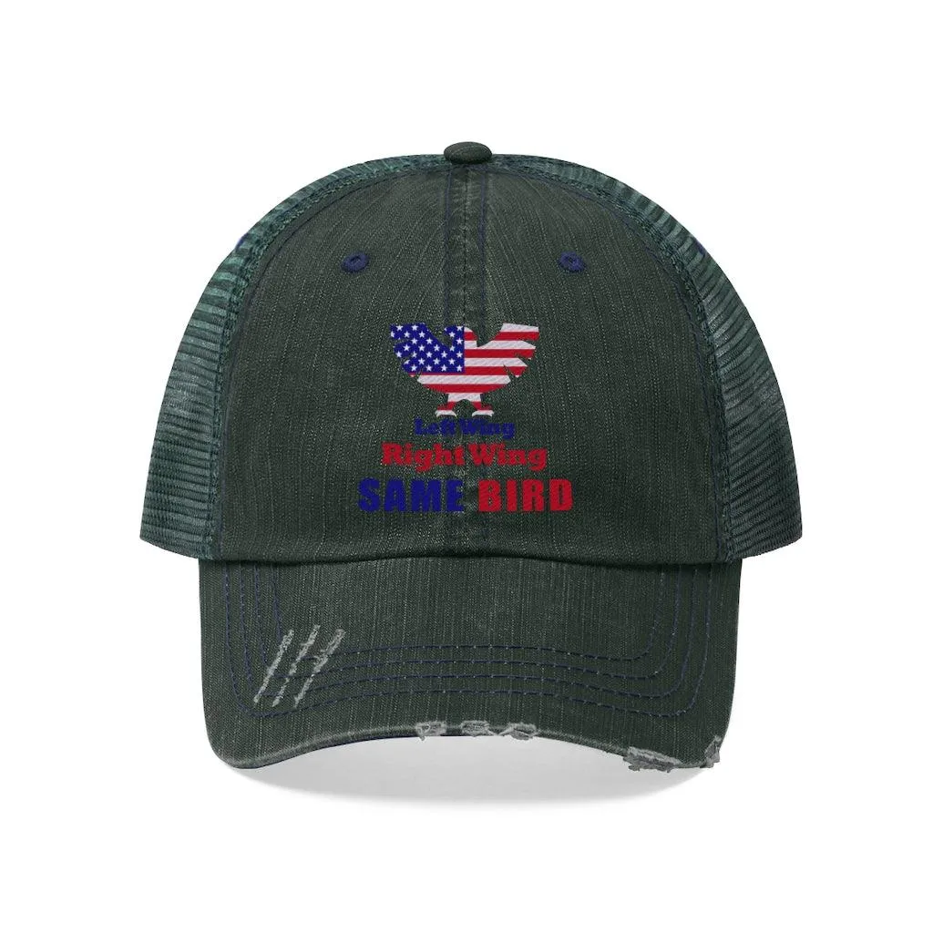 Left wing or right wing Unisex Trucker Hat