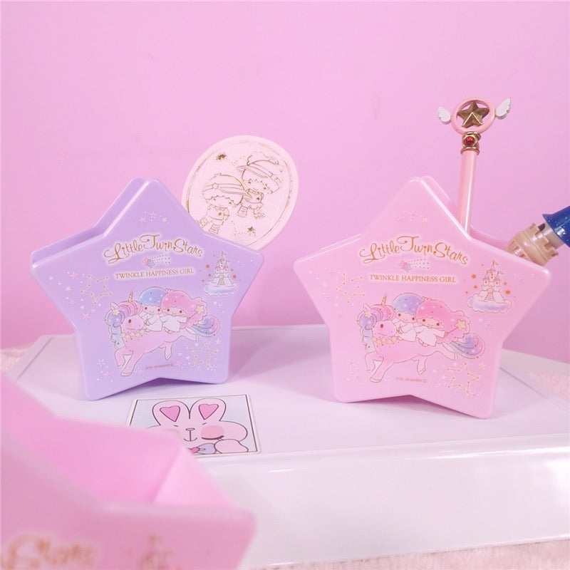 Little twin star makeup brush pot / desk organizer