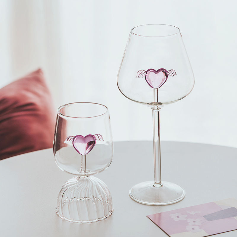 Love Inside Glass Cup