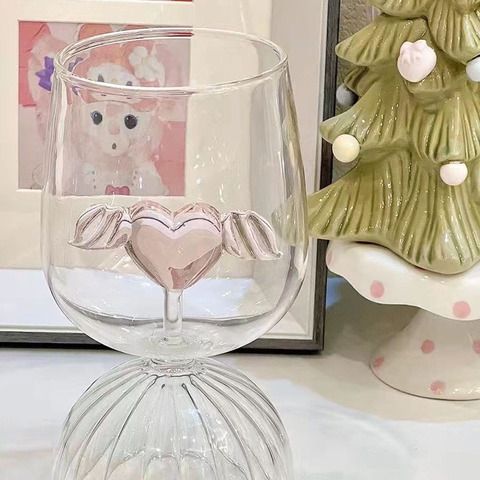 Love Inside Glass Cup