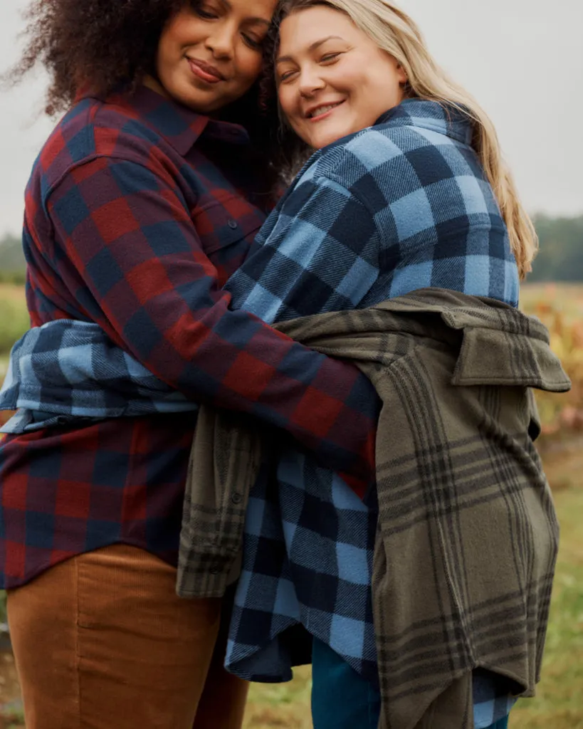 Maine Stretch Flannel Shirt - Midnight Plaid