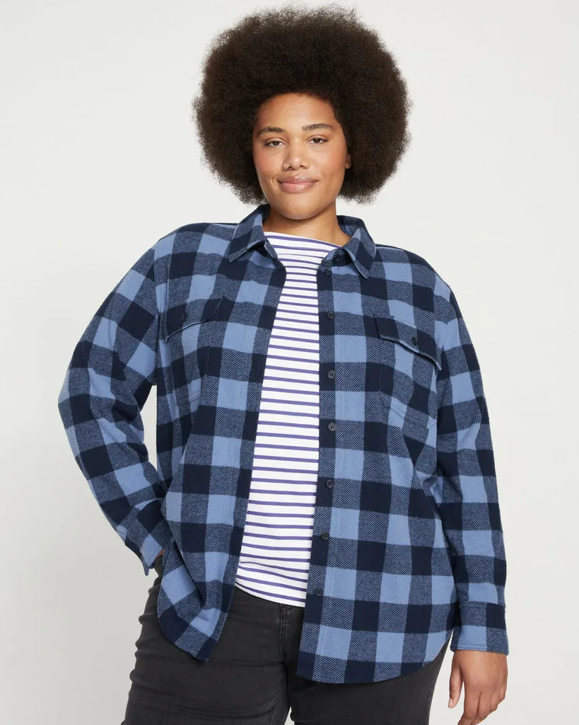 Maine Stretch Flannel Shirt - Midnight Plaid