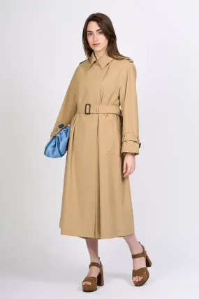 Max Mara Trench Giostra Lungo Miele Donna