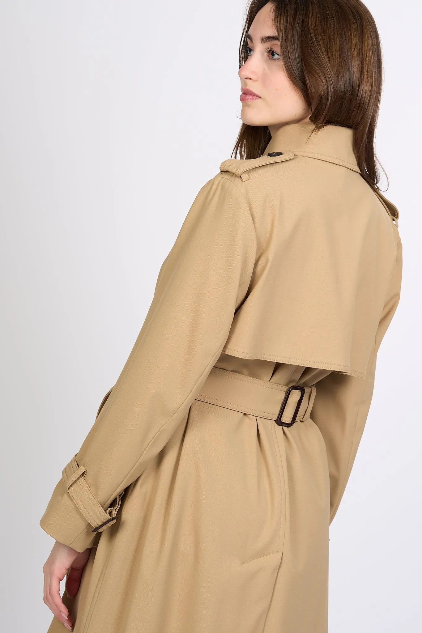 Max Mara Trench Giostra Lungo Miele Donna