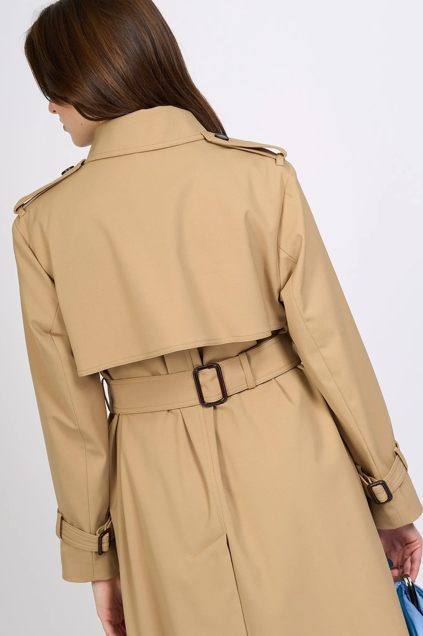 Max Mara Trench Giostra Lungo Miele Donna