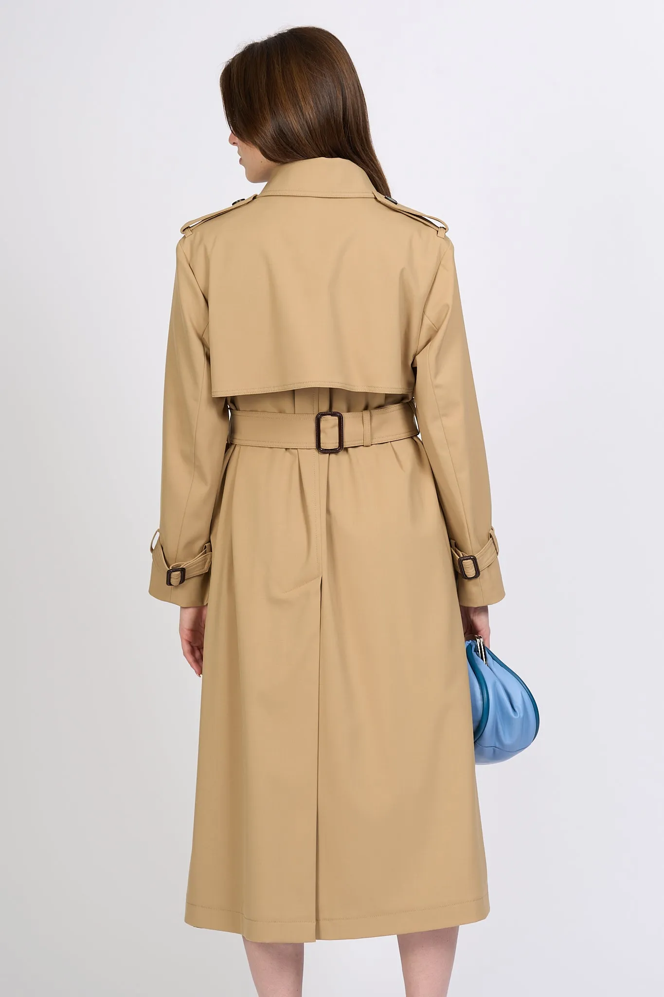 Max Mara Trench Giostra Lungo Miele Donna