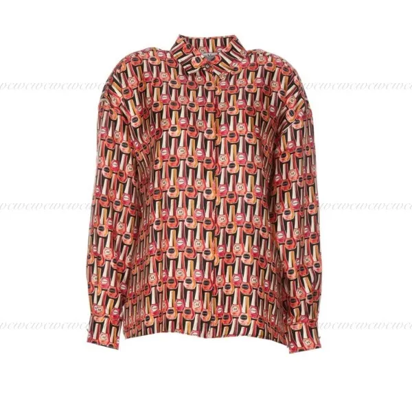 MaxMara  |Casual Style Silk Long Sleeves Elegant Style