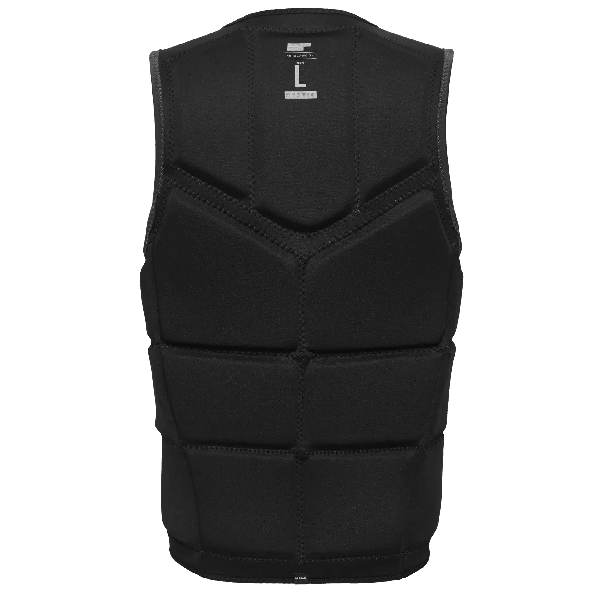 Mystic Peacock Impact Vest Black F-Zip Wake