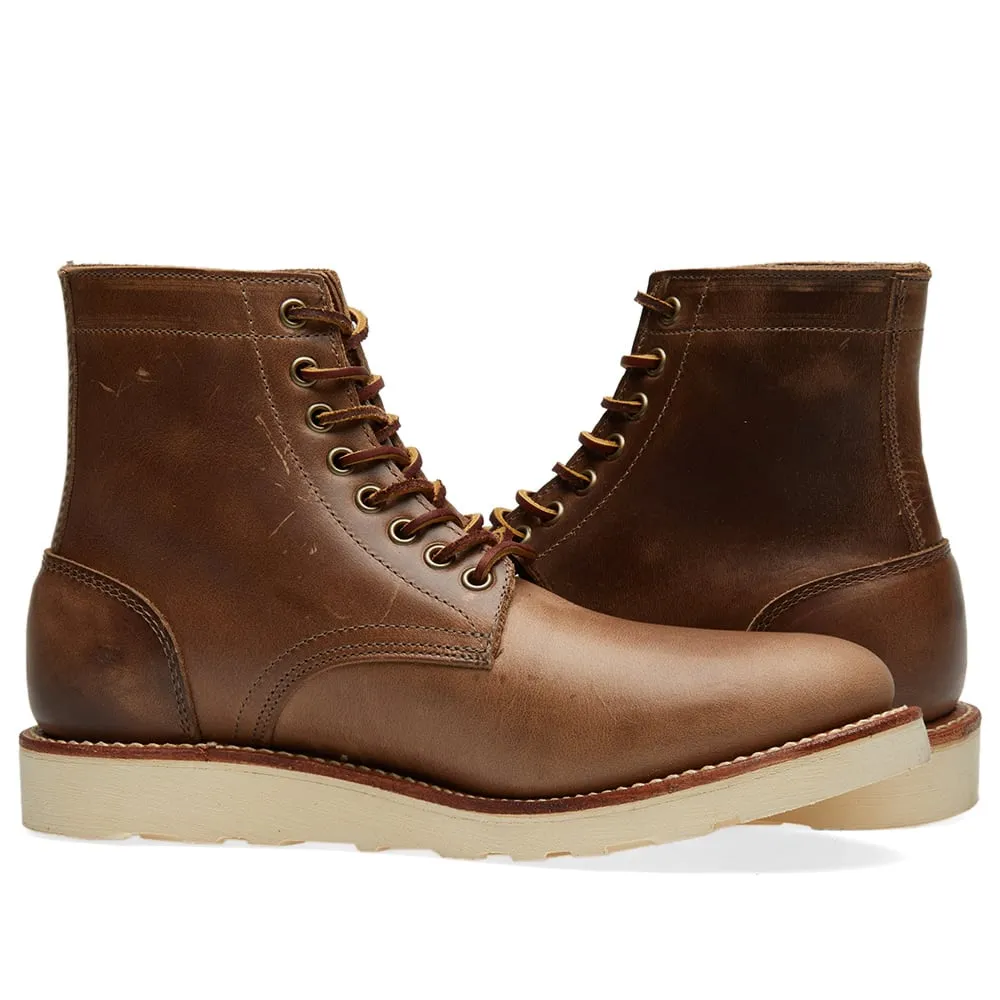 Oak Street Bootmakers Vibram Sole Trench BootNatural Chromexcel