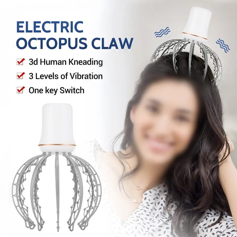 Octopus Electric 3 Modes Vibration Head Massager B-107692