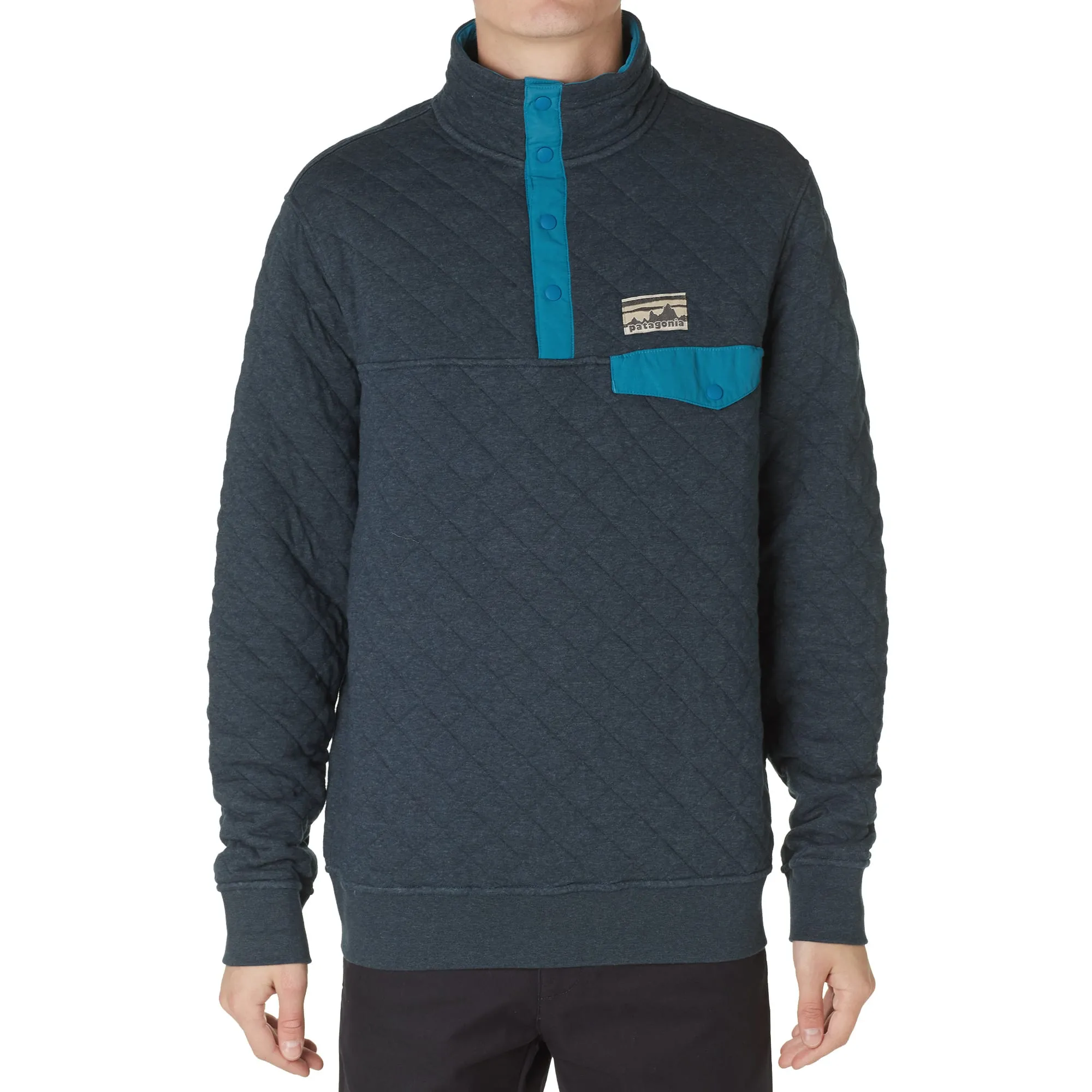 Patagonia Quilted Snap-T PulloverSmoulder Blue