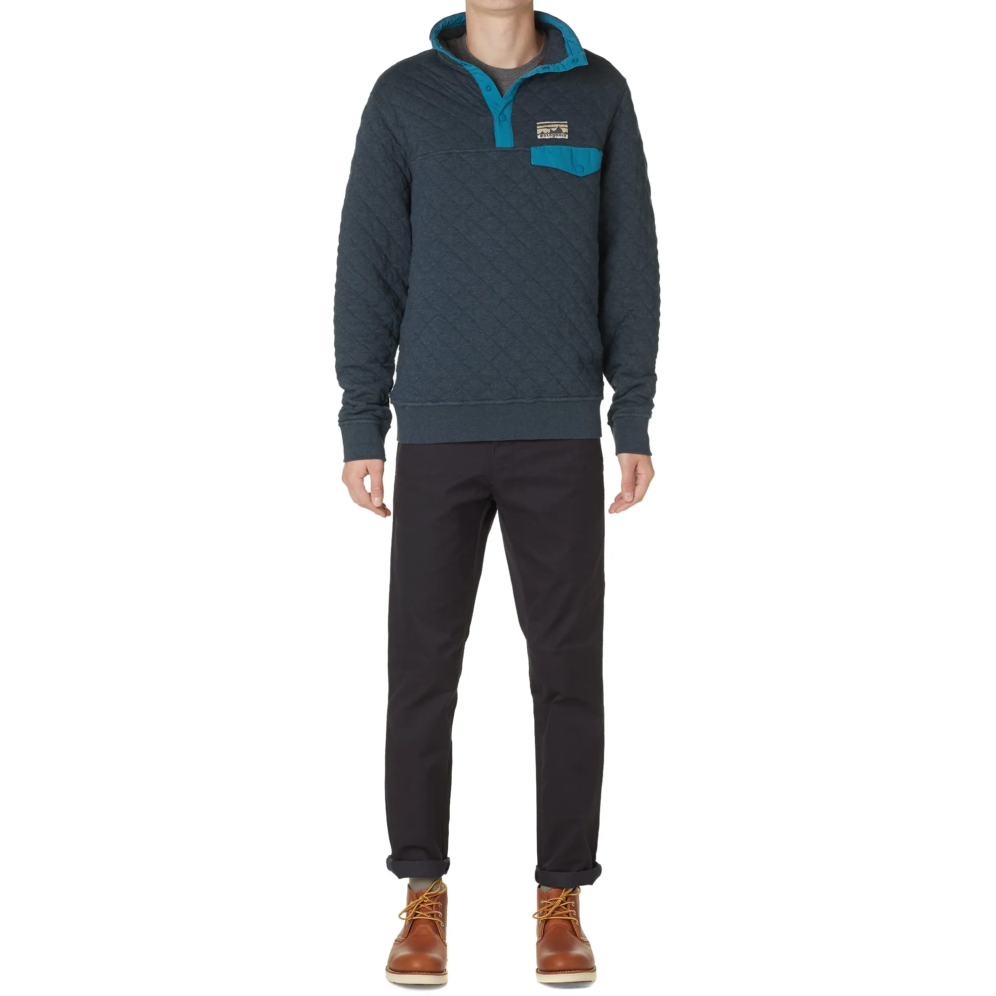 Patagonia Quilted Snap-T PulloverSmoulder Blue