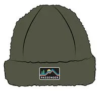 Peak Recycled Sherpa Beanie - Khaki