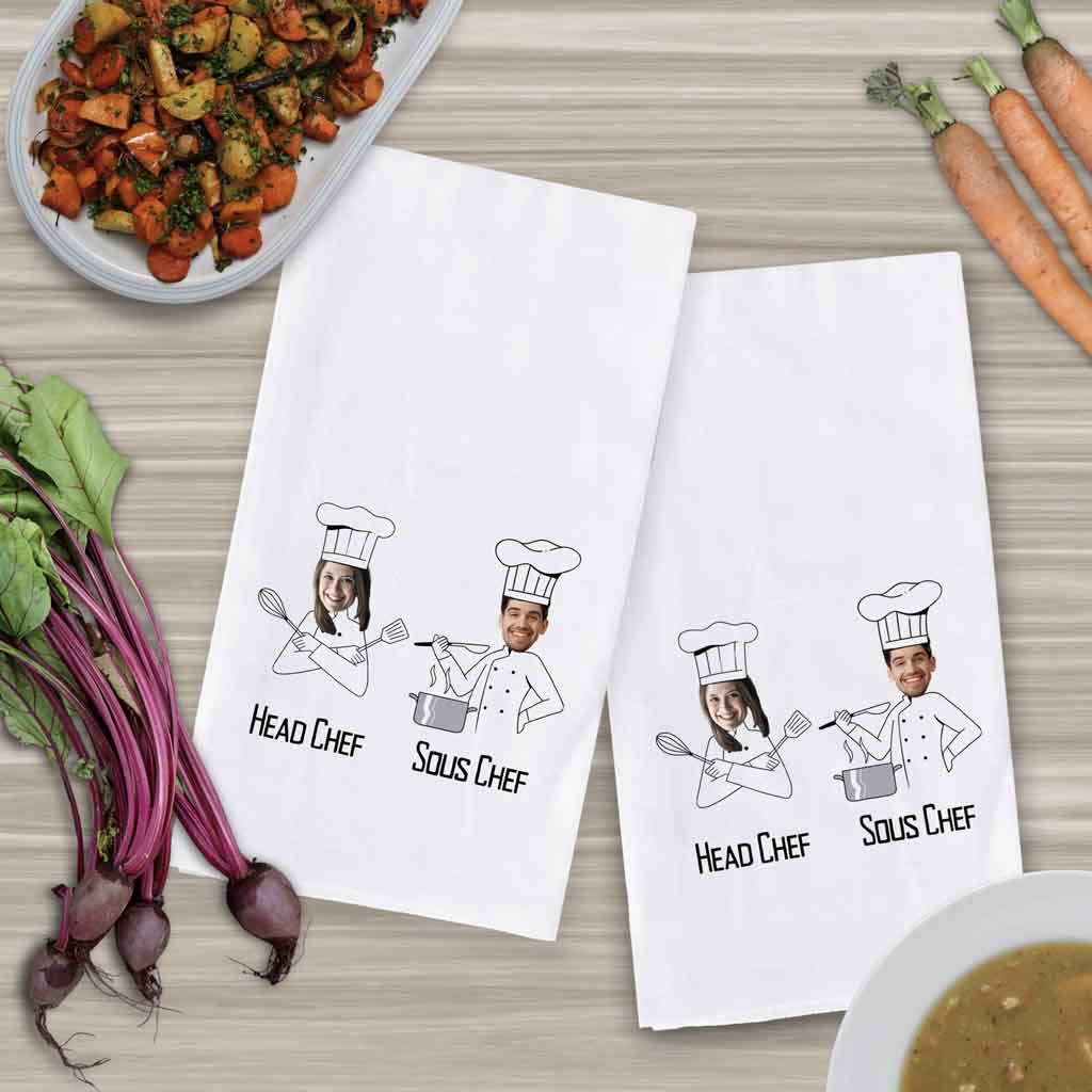 Personalized Kitchen Towel for the Cooking Couple