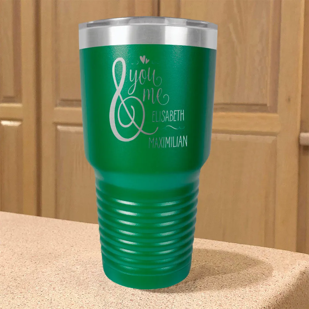 Personalized Stainless Steel Tumbler You And Me Couple