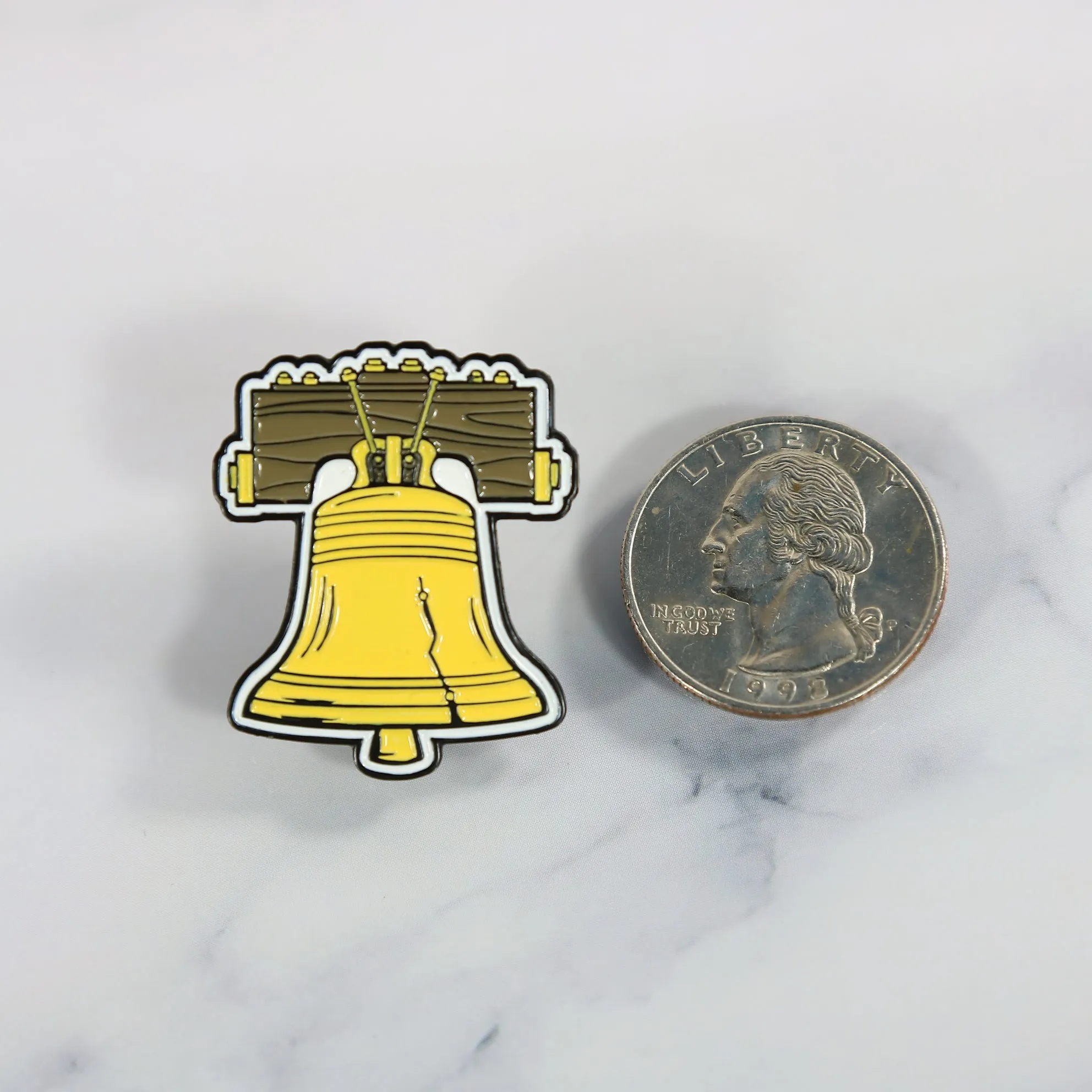 Philadelphia Liberty Bell Fitted Cap Pin | Enamel Pin for Side Patch Fitted Hat