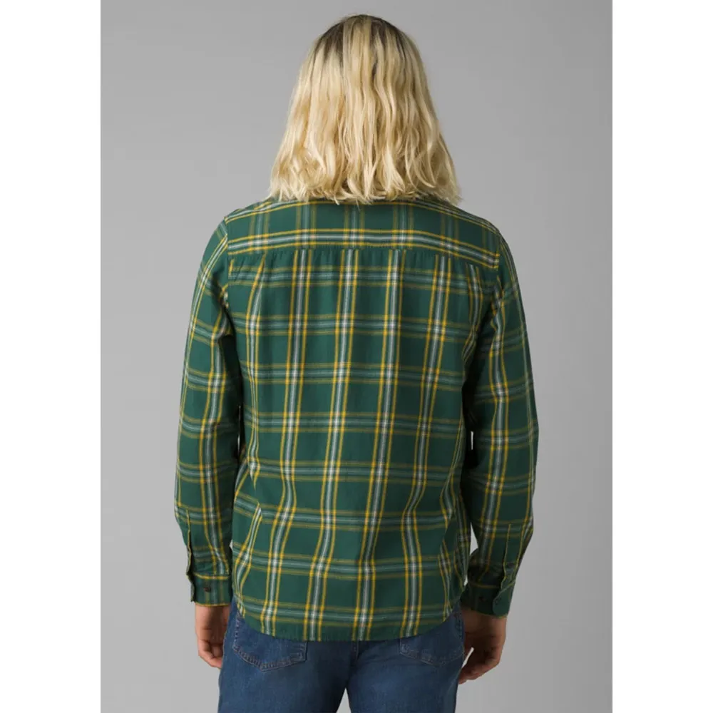 Prana Mens Dolberg Flannel Shirt Slim