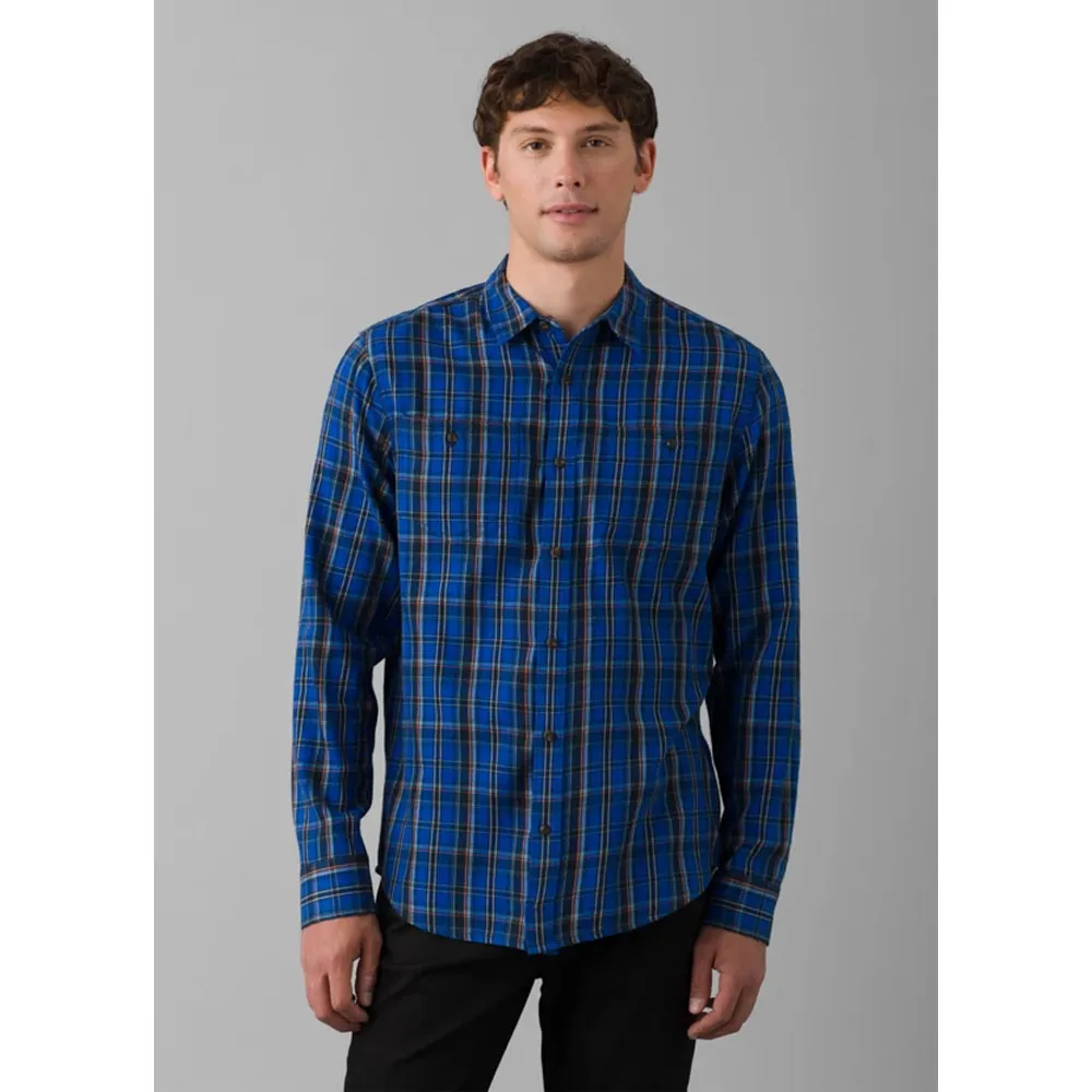 Prana Mens Dolberg Flannel Shirt Slim