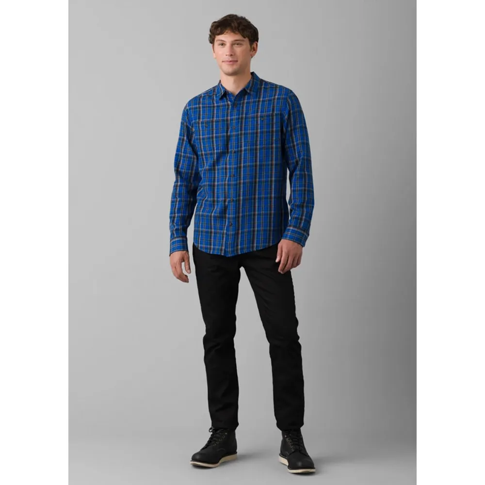 Prana Mens Dolberg Flannel Shirt Slim