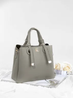 Pu Solid Hand Bag