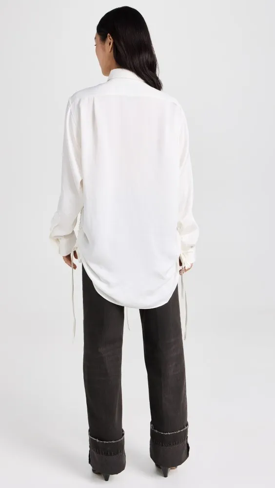 R13  |Casual Style Long Sleeves Plain Office Style Elegant Style