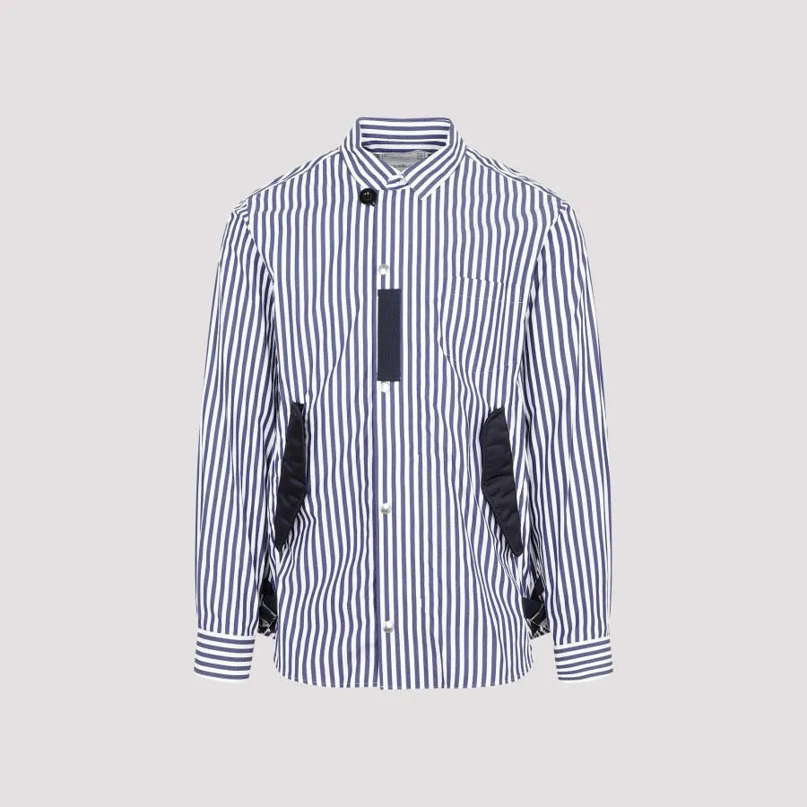 sacai  |Stripes Nylon Street Style Long Sleeves Plain Cotton