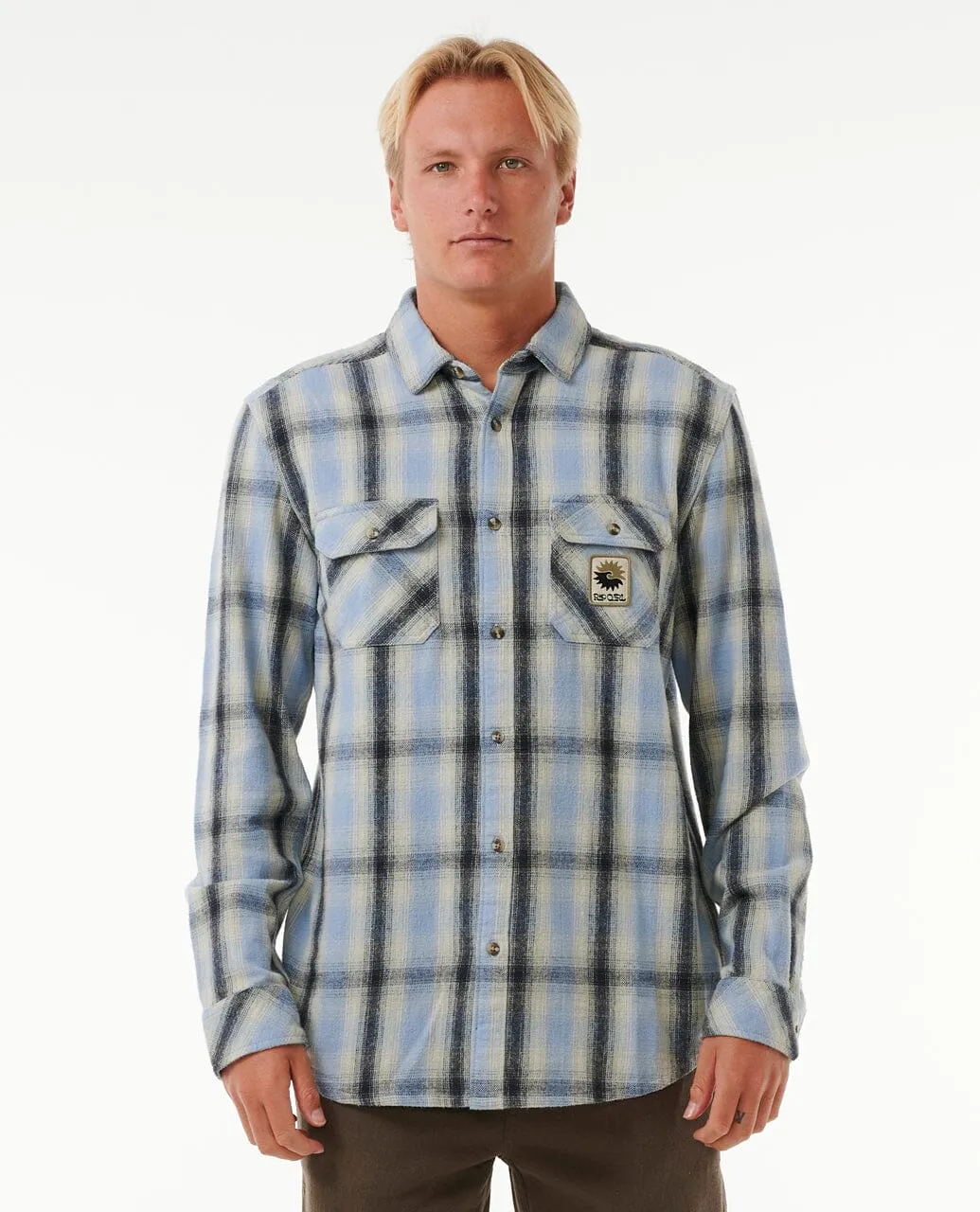 Saltwater Culture Flannel Shirt - Sparky Blue