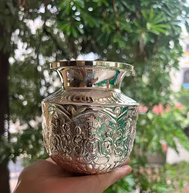 Silver Finish Laxmi Chombu/kalasam/kashi-GRIH001SC