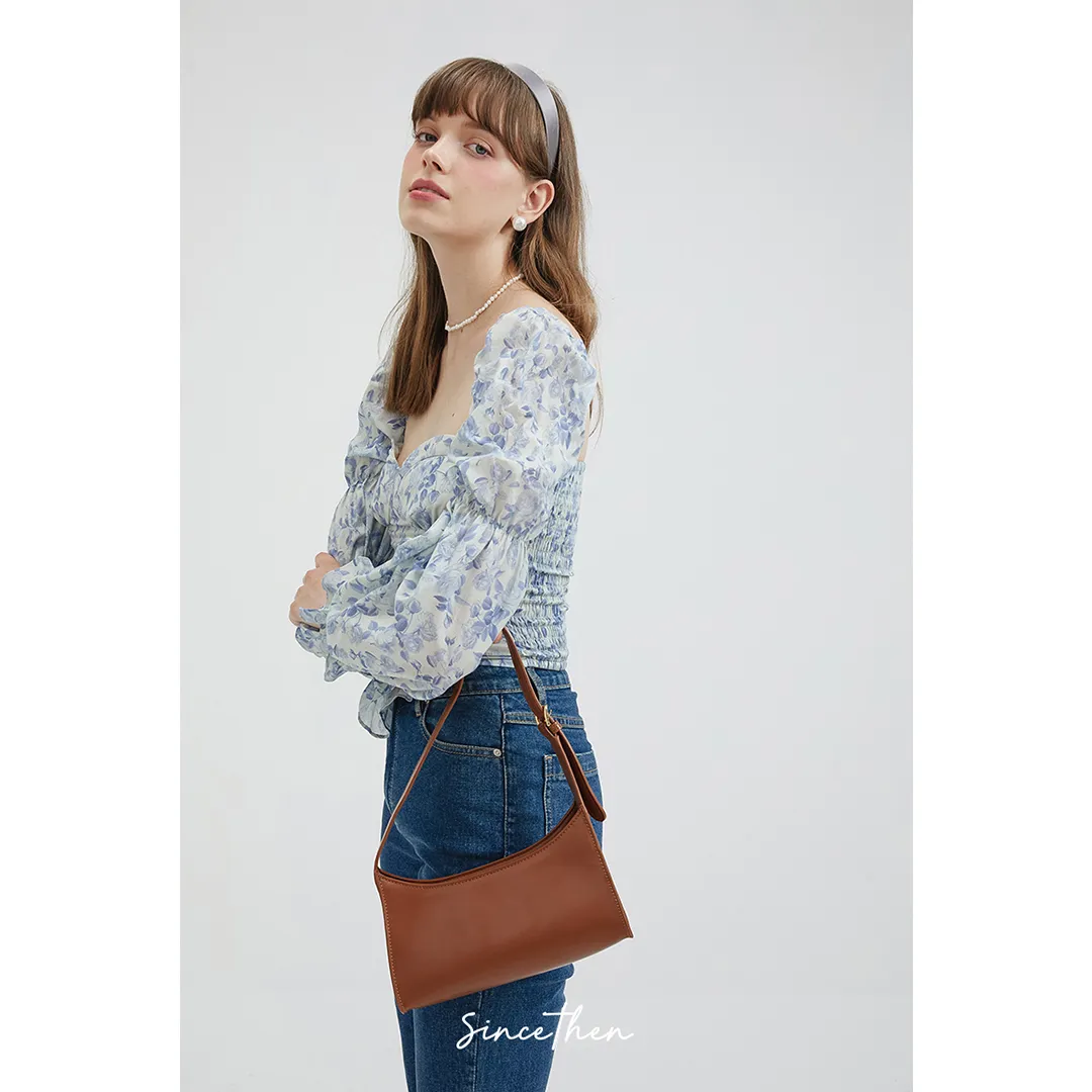 Since Then  |Flower Patterns Casual Style Long Sleeves Cotton