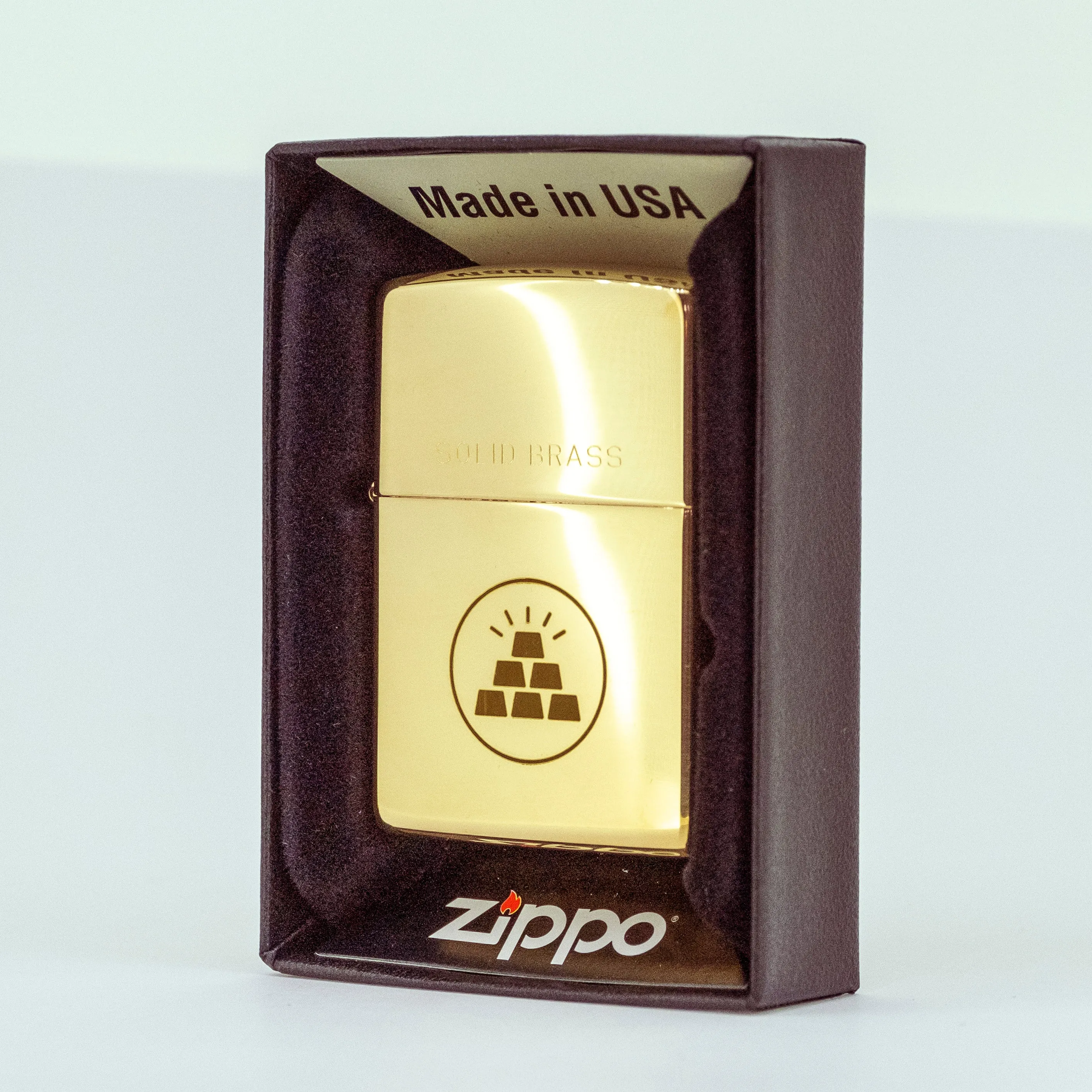 Solid Brass Zippo