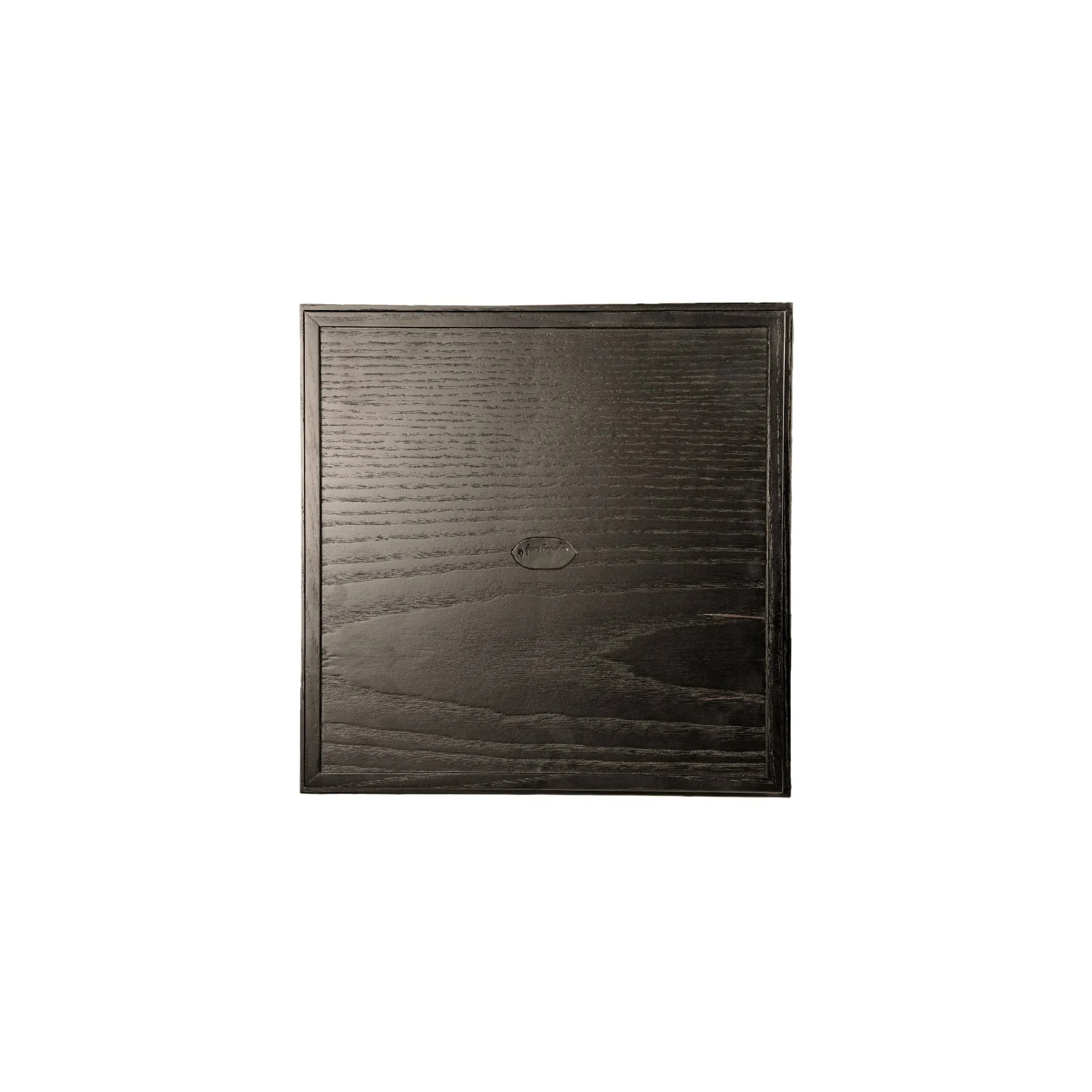 Square Wood Tray Dark Brown