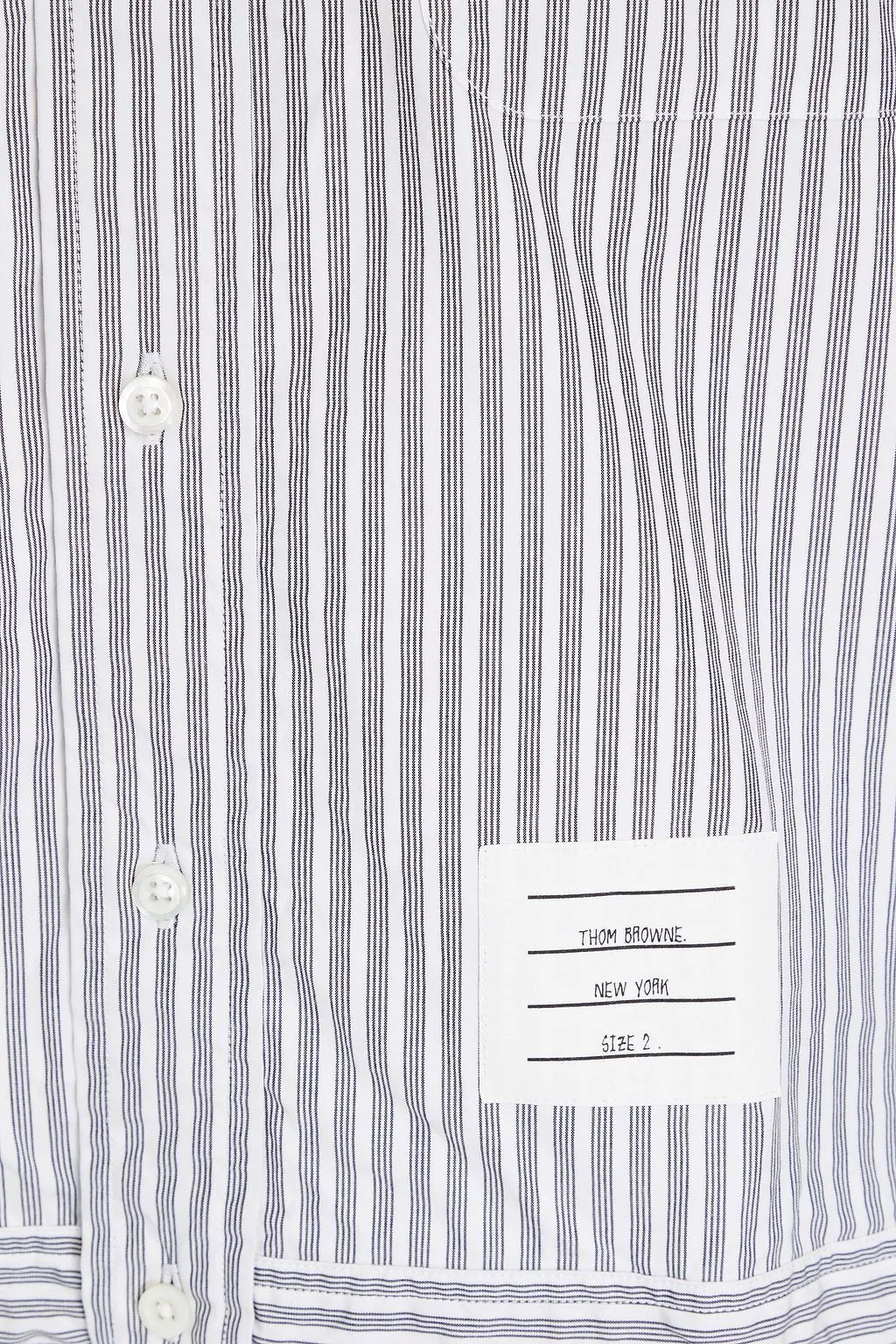 THOM BROWNE  |Stripes Long Sleeves Cotton Bridal Logo Designers Outlet