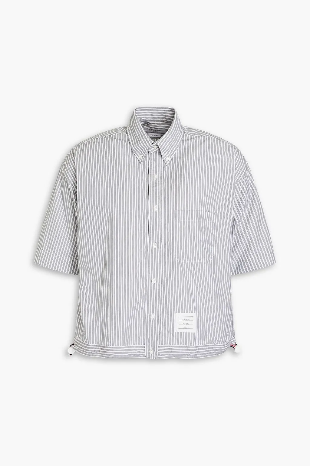 THOM BROWNE  |Stripes Long Sleeves Cotton Bridal Logo Designers Outlet