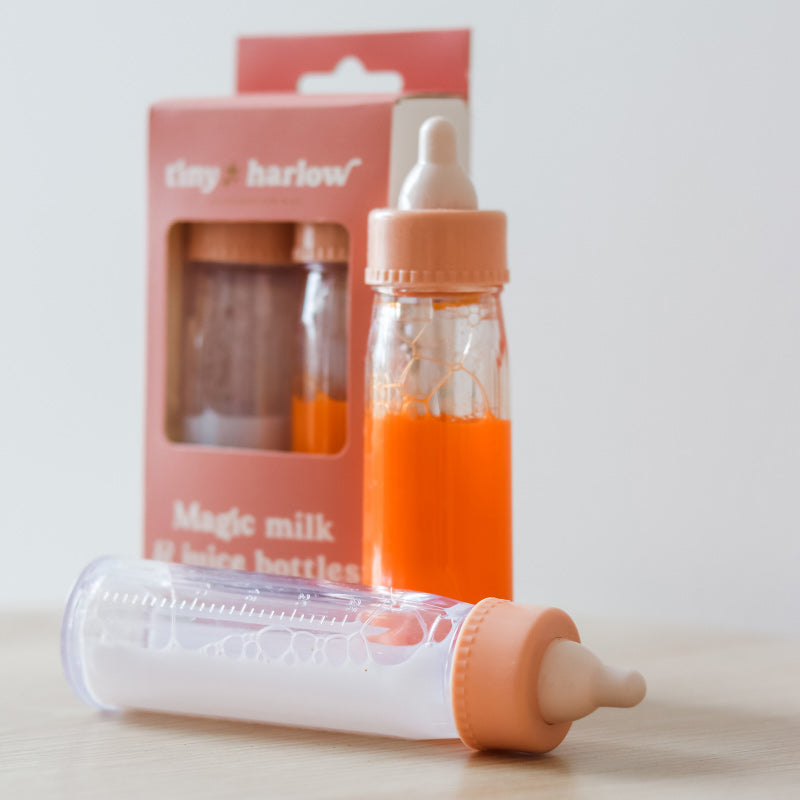 Tiny Harlow Magic Milk & Juice Bottle Set