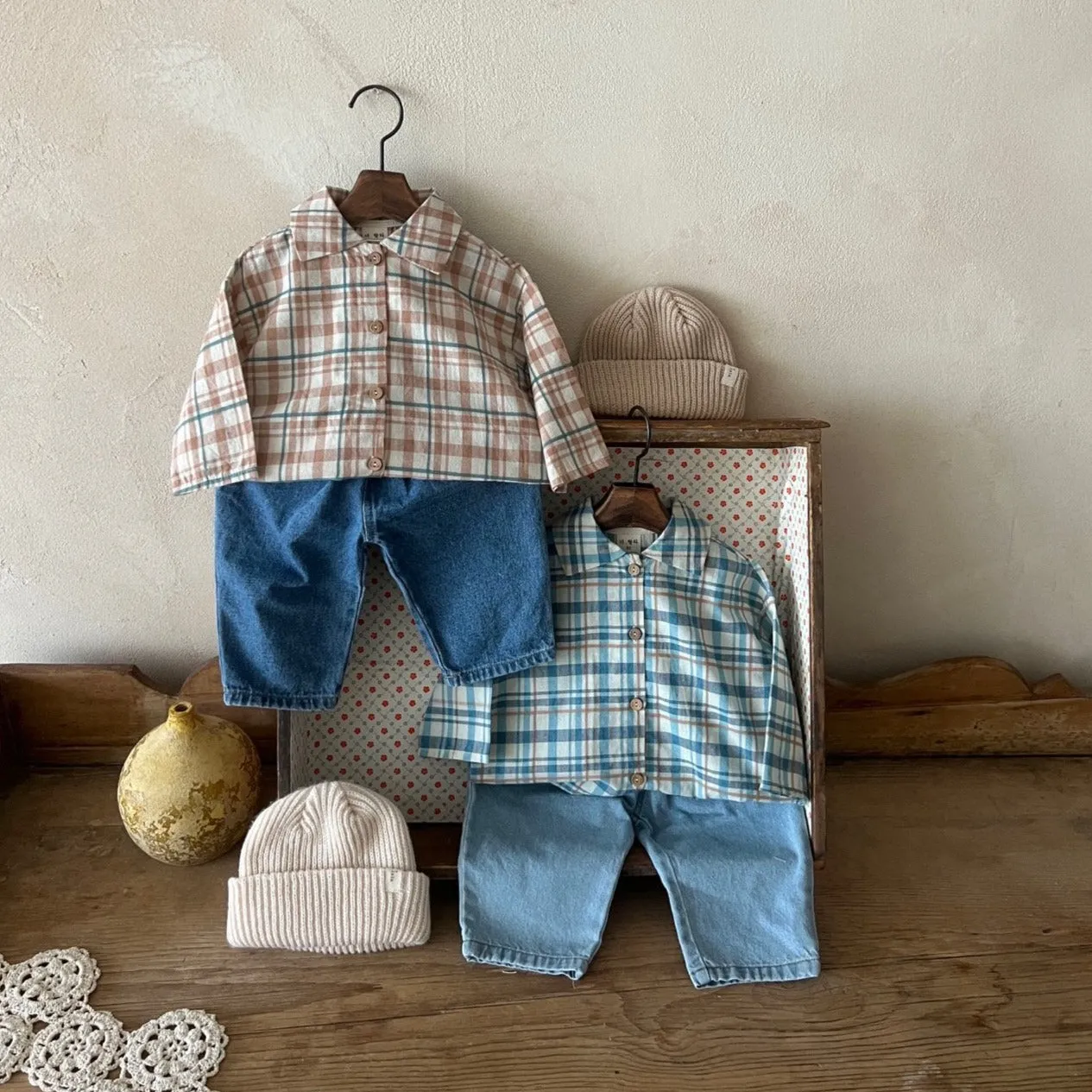 Toddler Lala Spring Flannel Shirt (1-5y) - 2 Colors