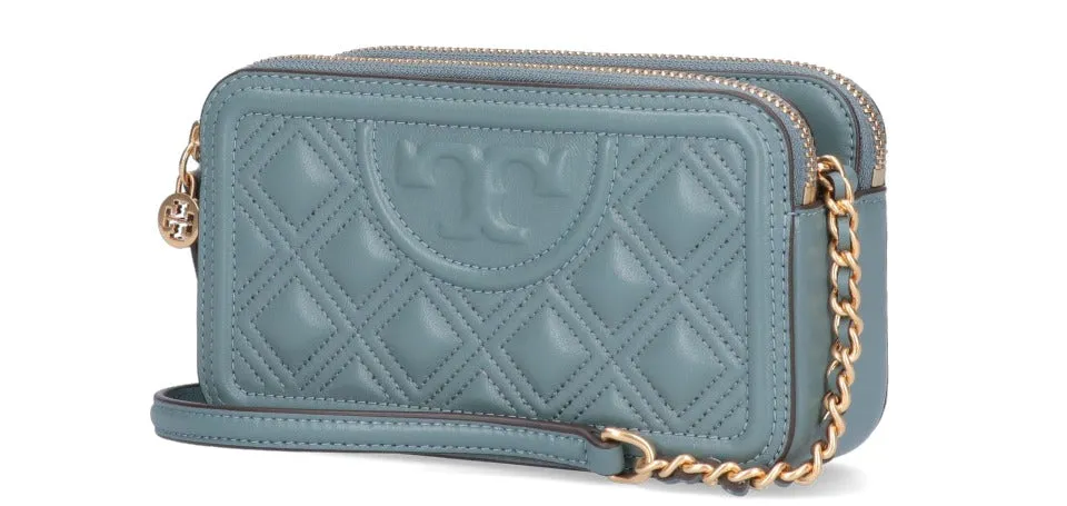 Tory Burch Fleming Logo Embossed Mini Crossbody Bag