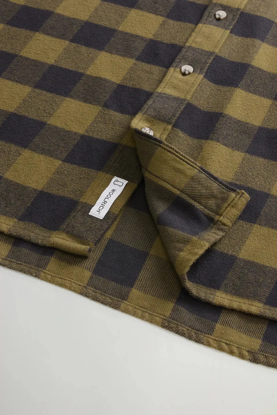 Traditional Flannel Shirt Dark Green Buffalo