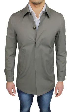 Trench soprabito uomo beige sartoriale primav estate giacca giubbotto elegante