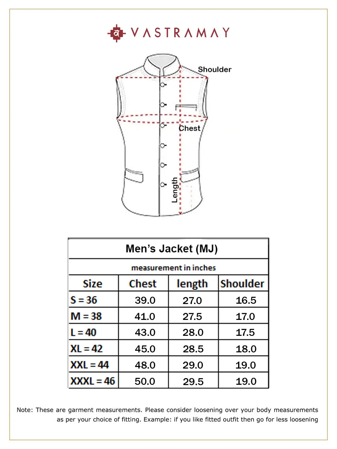 VASTRAMAY Men's Rose Gold Jacquard Nehru Jacket