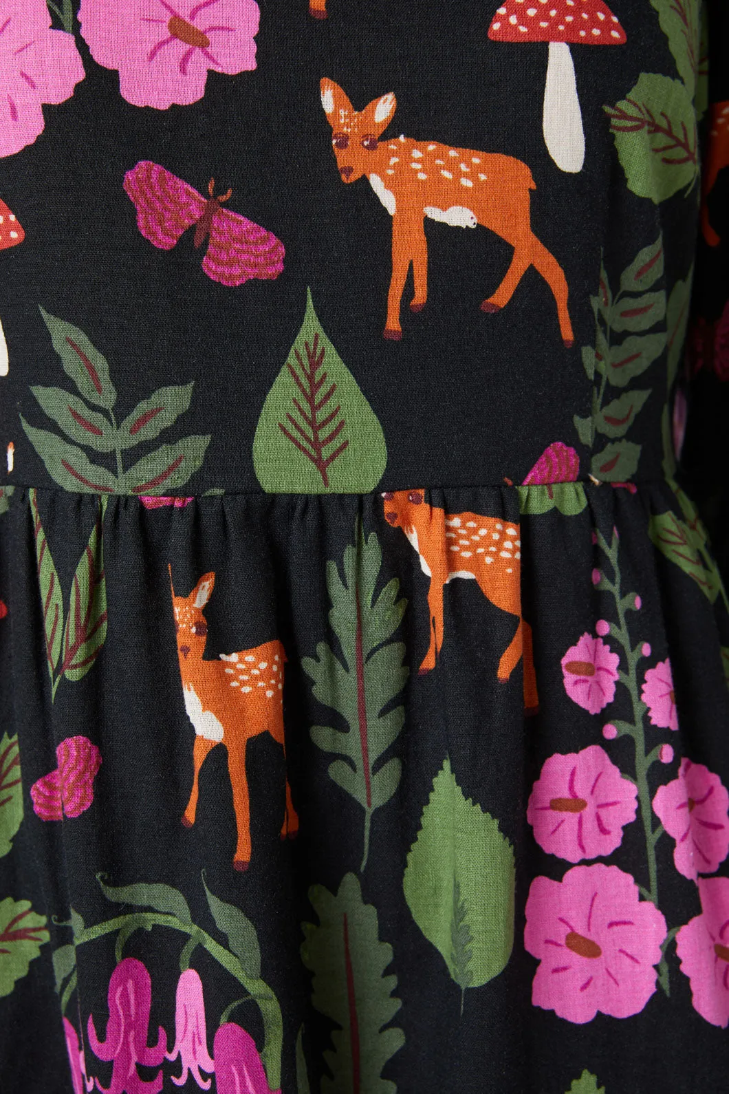 Winter Deer Midi Dress