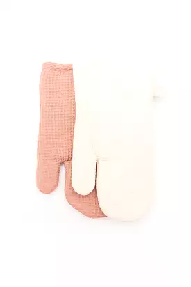 Woven & Linen Oven Mitt