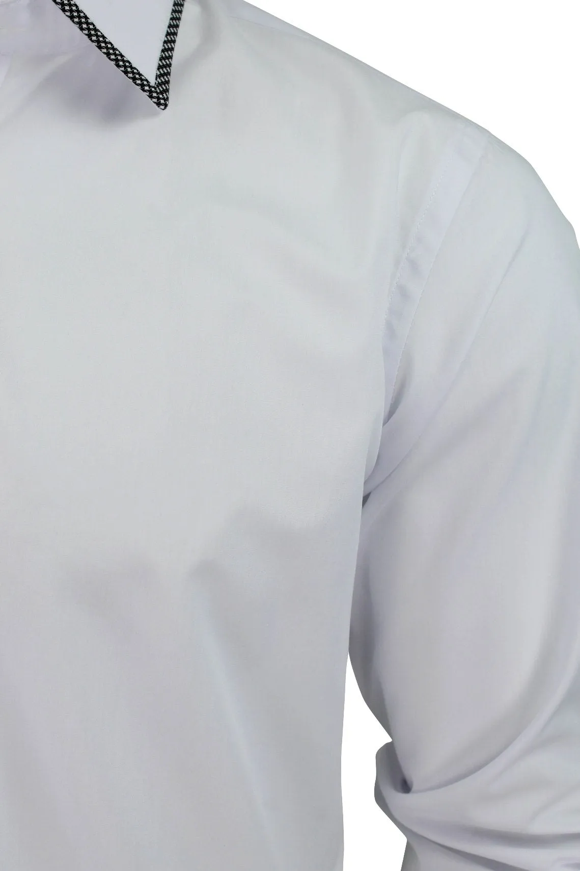 Xact Mens Fashion Shirt With Collar & Cuff Trim