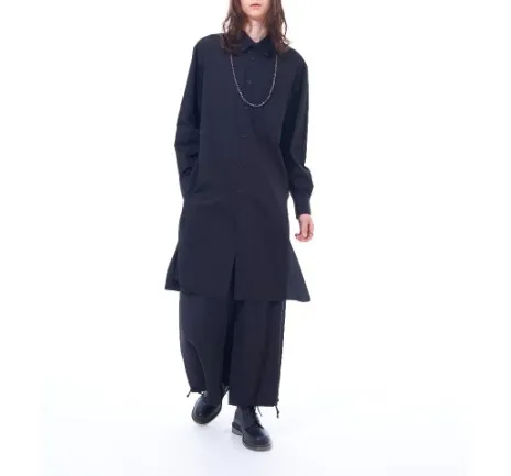 Yohji Yamamoto  |Unisex Street Style Long Sleeves Plain Cotton Designers