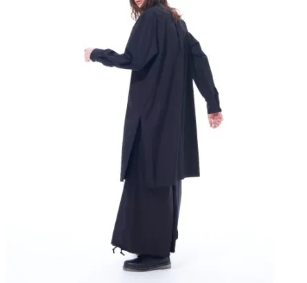 Yohji Yamamoto  |Unisex Street Style Long Sleeves Plain Cotton Designers