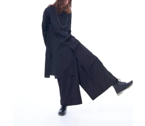 Yohji Yamamoto  |Unisex Street Style Long Sleeves Plain Cotton Designers